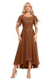 Augday Chiffon Lace Sequins Mother of the Bridesmaid Dresses