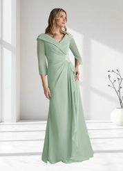 Augday Jaycee A-Line Chiffon Dress