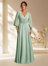 Augday Yorba A-Line Lace Chiffon Dress