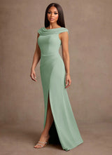 Augday Irvine A-Line Pleated Chiffon Dress