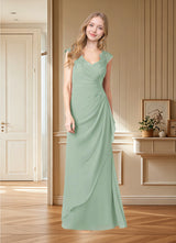 Augday Gladys A-Line Queen Anne Lace Chiffon Dress