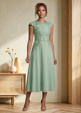 Augday Crista A-Line Lace Chiffon Dress