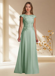Augday Christi A-Line Lace Chiffon Dress
