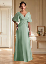 Augday Milliat A-Line Lace Chiffon Dress
