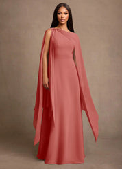 Augday Liddie A-Line Pleated Chiffon Dress