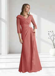 Augday Jaycee A-Line Chiffon Dress
