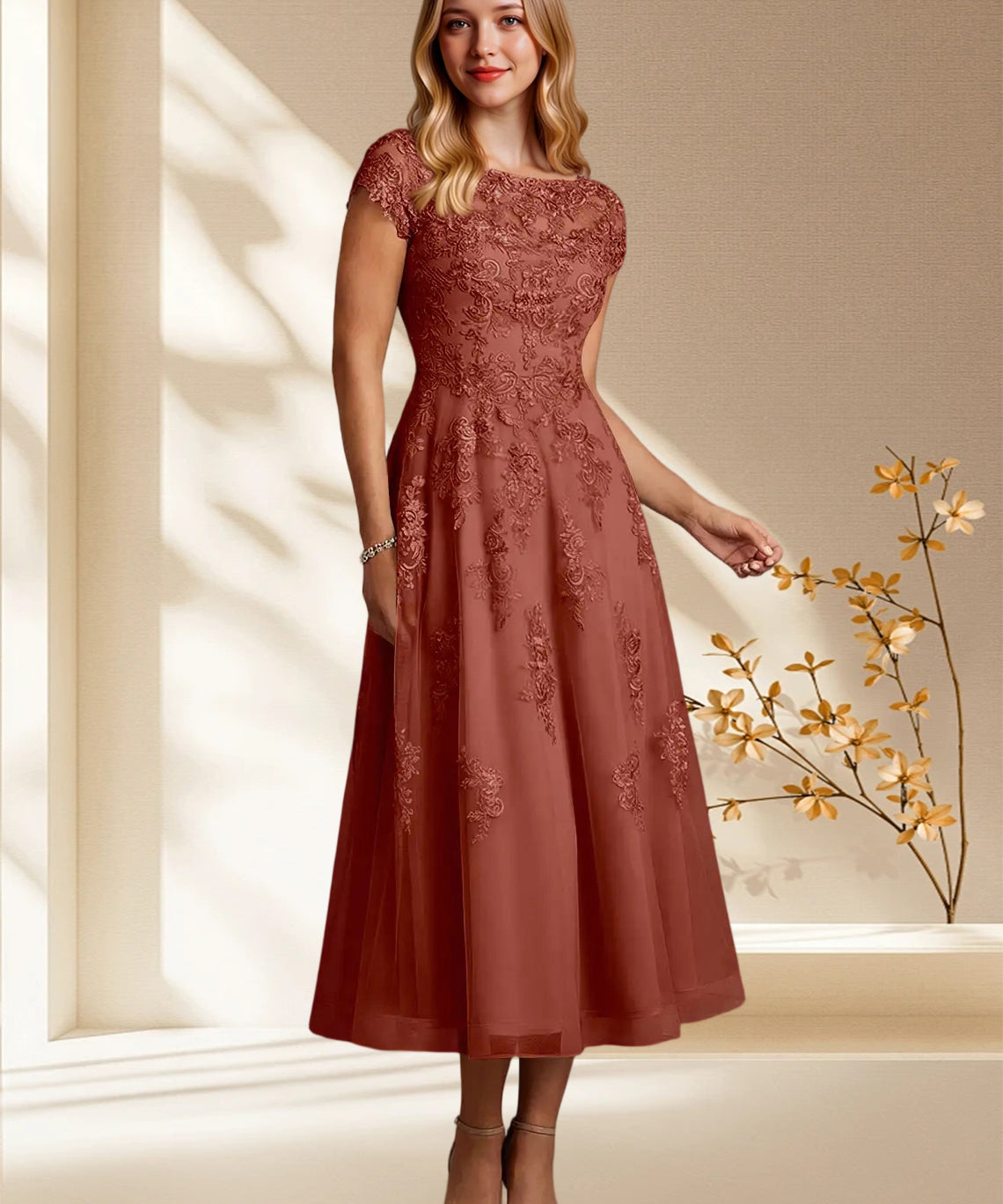 Augday Jolanda A-Line Lace Dress