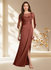 Augday Hera A-Line Lace Stretch Satin Dress
