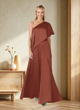 Augday Hagretta Jumpsuit/Pantsuit Stretch Satin Dress