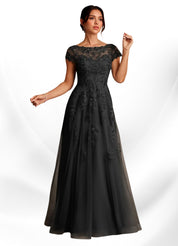 Augday A-Line Lace Chiffon Dress