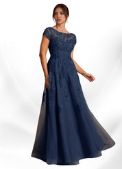 Augday A-Line Lace Chiffon Dress