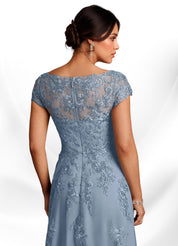 Augday A-Line Lace Chiffon Dress