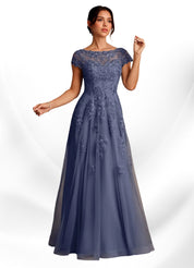 Augday A-Line Lace Chiffon Dress