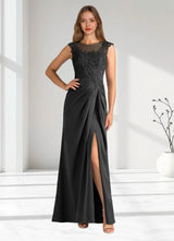 Augday Santa Barbara Sheath Pleated Stretch Satin Dress