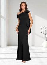 Augday Myers Mermaid Pleated Stretch Crepe Dress