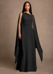 Augday Liddie A-Line Pleated Chiffon Dress
