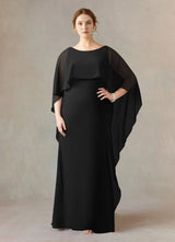 Audgday Dion Sheath Scoop Stretch Crepe Dress Plus Size