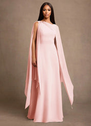 Augday Liddie A-Line Pleated Chiffon Dress