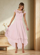 Augday Shonda Lace Chiffon Dress