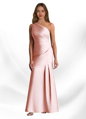 Augday Haifa Mermaid One Shoulder Stretch Satin Dress