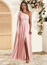 Augday Lancaster A-Line One Shoulder Chiffon Dress