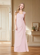 Augday Gladys A-Line Queen Anne Lace Chiffon Dress