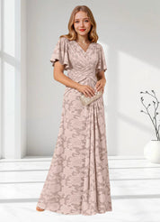 Augday Emmeline Pleated Floral Burnout Dress