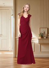 Augday Gladys A-Line Queen Anne Lace Chiffon Dress
