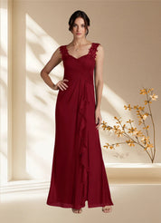 Augday Edelin A-Line Sweetheart Neckline Pleated Mesh Dress