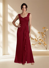 Augday Edelin A-Line Sweetheart Neckline Pleated Mesh Dress
