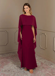 Augday Sheath Scoop Stretch Crepe Dress