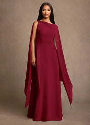 Augday Liddie A-Line Pleated Chiffon Dress
