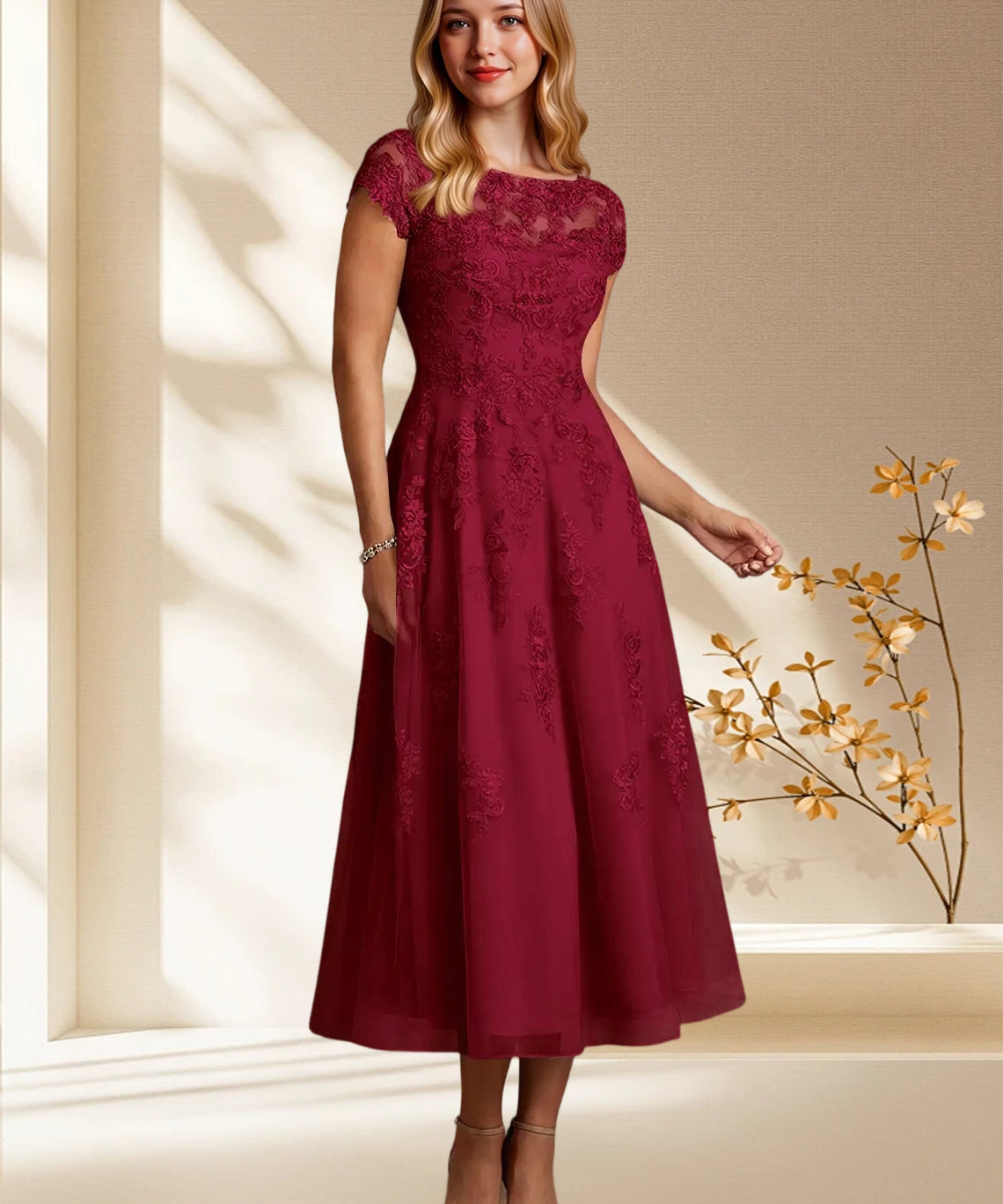 Augday Jolanda A-Line Lace Dress