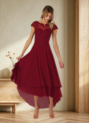 Augday Shonda Lace Chiffon Dress