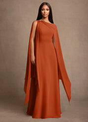Augday Liddie A-Line Pleated Chiffon Dress