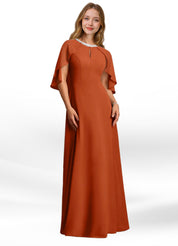 Augday Winnifred A-Line Beaded Chiffon Dress