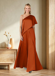 Augday Hagretta Jumpsuit/Pantsuit Stretch Satin Dress