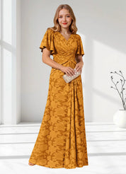 Augday Emmeline Pleated Floral Burnout Dress