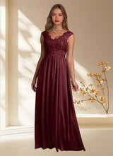 Augday Amethyst A-Line Lace Dress