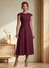 Augday Crista A-Line Lace Chiffon Dress