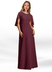Augday Winnifred A-Line Beaded Chiffon Dress