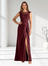 Augday Santa Barbara Sheath Pleated Stretch Satin Dress