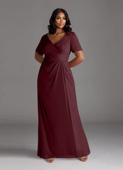 Augday Bessie A-Line Pleated Mesh Dress Plus Size