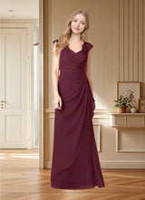 Augday Gladys A-Line Queen Anne Lace Chiffon Dress