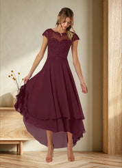 Augday Shonda Lace Chiffon Dress