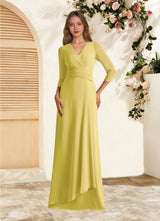 Augday Mayfield A-Line Pleated Chiffon Dress