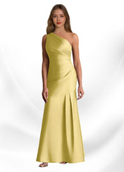 Augday Haifa Mermaid One Shoulder Stretch Satin Dress
