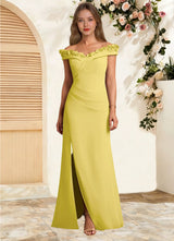 Augday Jettie Sheath Pleated Chiffon Dress