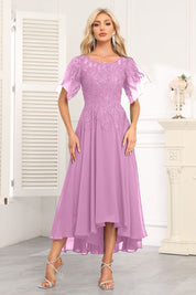 Augday Chiffon Lace Sequins Mother of the Bridesmaid Dresses