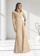 Augday Jaycee A-Line Chiffon Dress